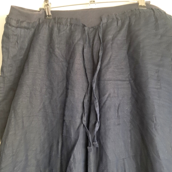 Ellen Tracy Blue Dress Pants with Adjustable Waist and Straight-Cut Legs - Picture 2 of 8